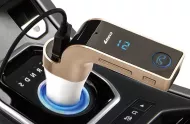 Wielofunkcyjny zestaw głośnomówiący do auta z Bluetooth i USB