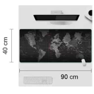 Podkładka na stół, biurko - mapa świata - 40 x 90 cm