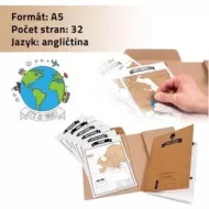 Dziennik podróży z mapami zdrapkami