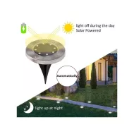 Solarne oświetlenie ogrodowe LED - 8 LED - 4 szt.