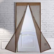 Zamykana siatka na drzwi, wymiary 210 x 98 cm - czarny