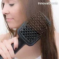 Szczotka elektryczna do suszenia i wygładzania włosów InnovaGoods 1000W, czarnozłota