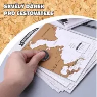 Dziennik podróży z mapami zdrapkami