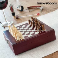 Zestaw akcesoriów do wina i szachy - 37 części - InnovaGoods 