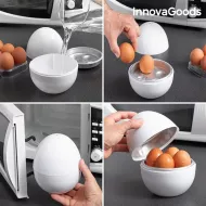 Naczynie do gotowania jajek do kuchenki mikrofalowej z przepisami - InnovaGoods