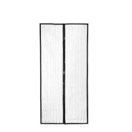 Zamykana siatka na drzwi, wymiary 210 x 98 cm - czarny