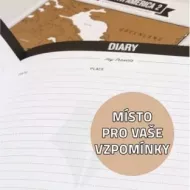 Dziennik podróży z mapami zdrapkami