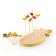 Bambusowy zestaw do tapas ananas TakeTokio (16 sztuk)