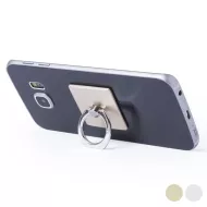 Dwufunkcyjny samoprzylepny uchwyt samochodowy na telefon komórkowy - srebrny