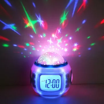 Budzik z projekcją gwiazd