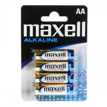Baterie alkaliczne Maxell PK4 - 1.5V - 4x AA baterie Baterie alkaliczne Maxell PK4 - 1.5V - 4x AA baterie