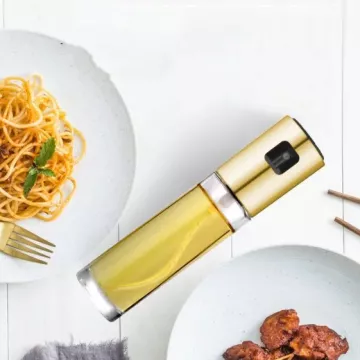 Dozownik do oleju z rozpylaczem 100 ml – złoty