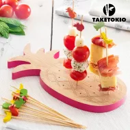 Bambusowy zestaw do tapas ananas TakeTokio (16 sztuk)