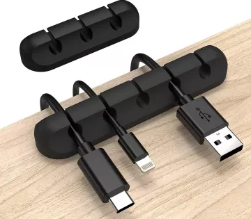 Samoprzylepny organizer na kable z 5 slotami