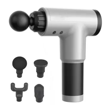 Wibracyjne urządzenie, pistolet do masażu  CY-801  - srebrny