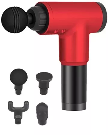 Wibracyjne urządzenie, pistolet do masażu  CY-801  - czerwony