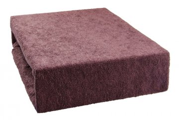Prześcieradło frotte 140x200 cm - ciemnobrązowy Prześcieradło frotte 140x200 cm - ciemnobrązowy