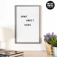 Tablica z literami i cyframi Oh My Home - 30x45 cm