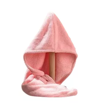 Szybkoschnący turban na głowę – różowy