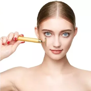 Luksusowe galwaniczne żelazko do twarzy – Golden Beauty Bar